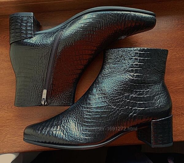 Ботильони ecco shape 35 squared black 290633 оригінал нові розмір 40