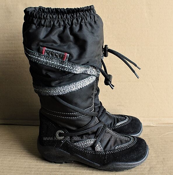 Чоботи ecco winter queen gore-tex мембрана 720782 оригінал нові р.29 чорні