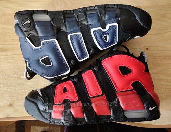 nike air more uptempo gs black red navy dm0017-001 оригінал нові р.39