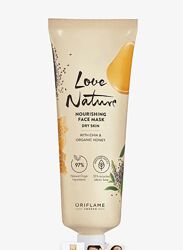 Живильна маска для обличчя з екстрактом чіа й органічним медом Love Nature 