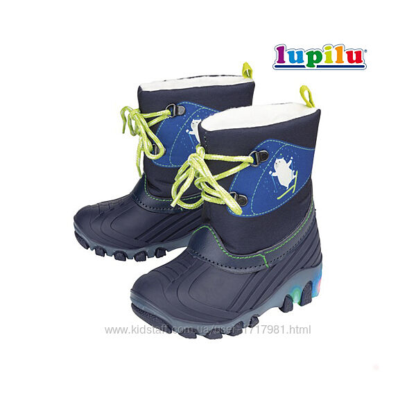 Сапожки сноубутсы для мальчика легкие теплые зимние ботинки сапоги дутики