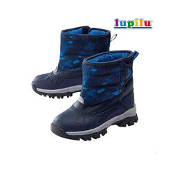 Сапожки сноубутсы для мальчика легкие теплые зимние ботинки сапоги дутики