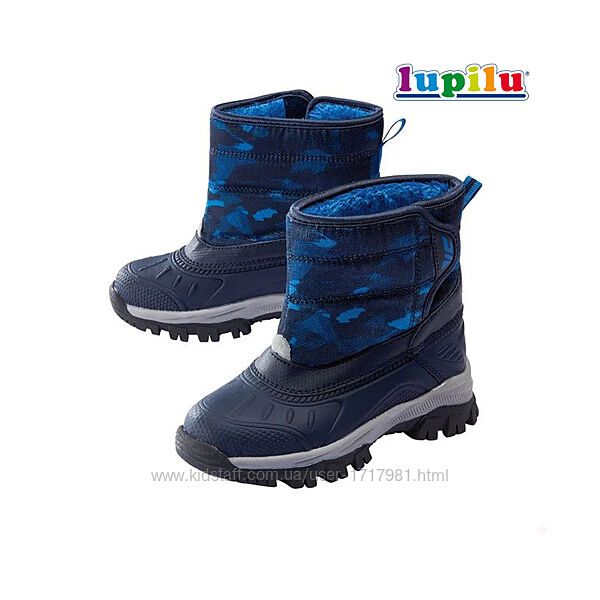 Сапожки сноубутсы для мальчика легкие теплые зимние ботинки сапоги дутики