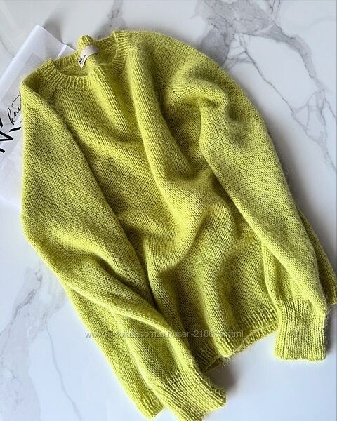 Женский свитер из мериносовой шерсти и кидмохера