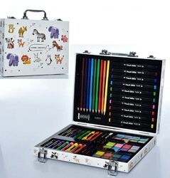 Дитячий набір для малювання в кейсі 48 предметів. 