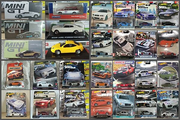 Моделі Hot Wheels/Mini GT/Kyosho 600, машинки хот вілс/міні гт/кіошо