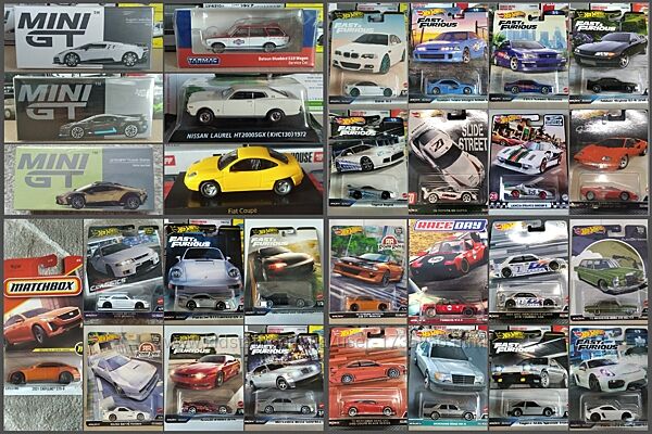 Моделі Hot Wheels/Mini GT/Kyosho 600, машинки хот вілс/міні гт/кіошо