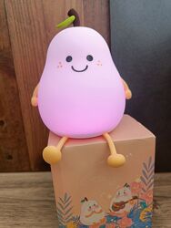 Нічник силіконовий Груша акумуляторний