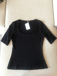 Футболка в рубчик H&M, розмір M-L, нова з біркою