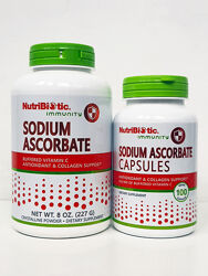 Аскорбат натрия витамин C NutriBiotic, 227 г / 100 капсул