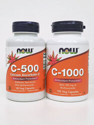 Вітамин С Now Foods C-500/C-1000, 100 шт