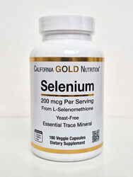 Селен California Gold Nutrition, 200 мкг, 180 капсул