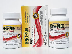 Залізо NaturesPlus Hema-Plex, 30/60 таблеток