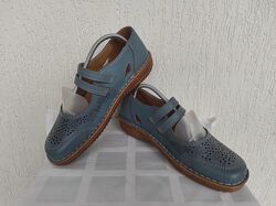 Босоножки кожанние Loretta hand made р.40-41