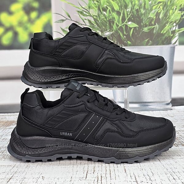 Кроссовки мужские Gipanis черные демисезонные на флисе 6009