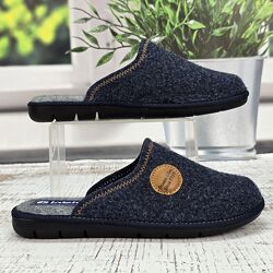 Тапочки мужские Inblu синие фетровые с закрытым носком 6024