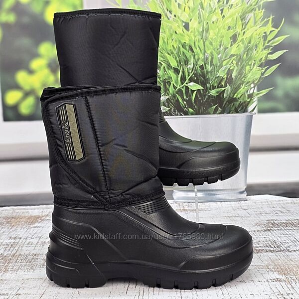 Сапоги мужские пена ЭВА Gipanis черные зимние на меху 6028