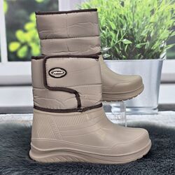 Сапоги женские зимние на пенковой галоше Gipanis бежевые 4343