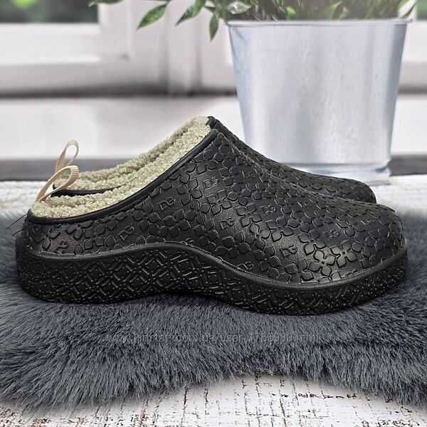 Галоши женские без задника Dago Style сабо на меху 8214