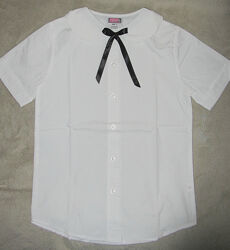 Новая белая школьная рубашка для девочки США  122-140
