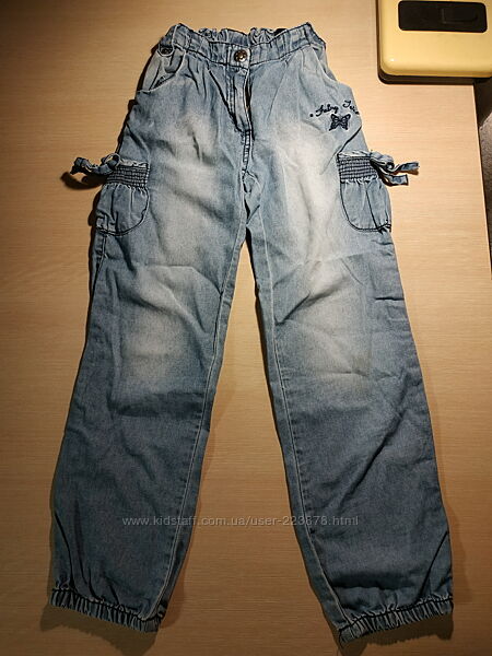 Модні тоненькі джинси на дівчинку 6-9 рочків
