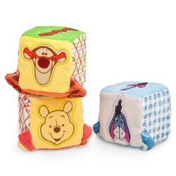 Набор развивающих мягких кубиков Винни Пух 3 шт для малышей от Дисней