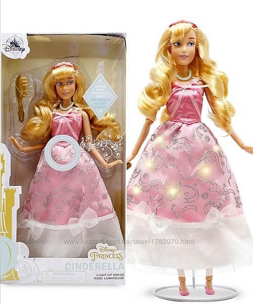 Премиум кукла Принцесса Золушка в светящемся платье и звуковыми эффектами