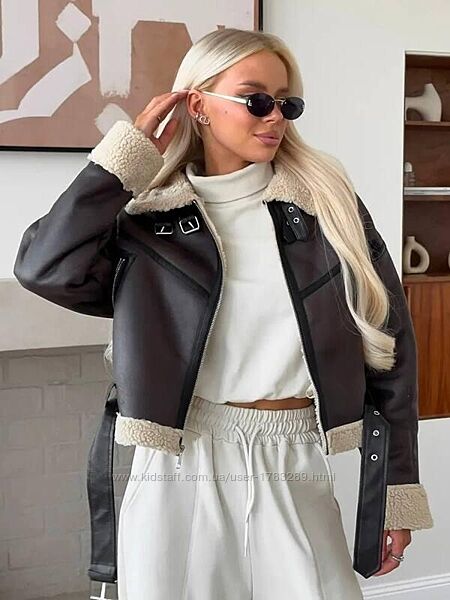 Жіноча дублянка авіатор
