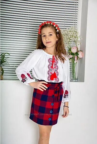 Дитяча блузка нарядна на кожен день для дівчинки