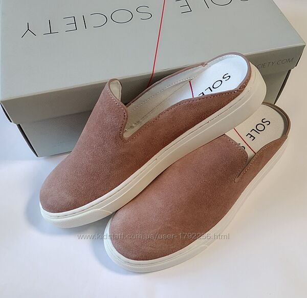Мюли-лоферы с верхом из замши sole / society оригиналл из америки 36 36,5