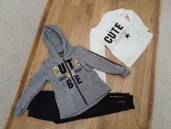 стильный подростковый утепленный Спортивный костюм для девочек