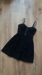 Черное короткое платье, topshop, размер s