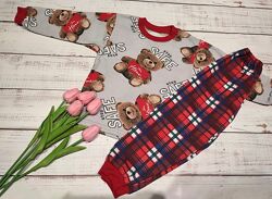 Дитячі піжамки бавовна з начісом 