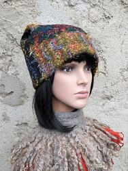 зимова шапочка Звенислава - овеча вовна, ручна робота