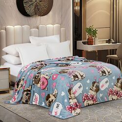 Щильні флісові пледи TM LOVE YOU підліткові