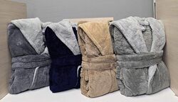 Мужские длинные халаты с капюшоном Welsoft Zeron