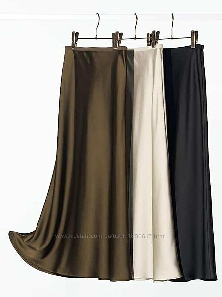 Атласна спідниця uniqlo