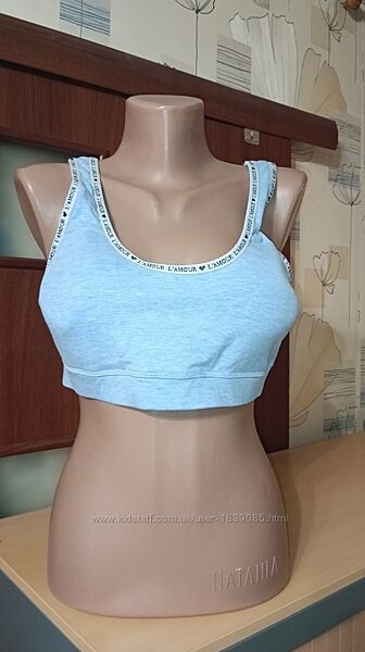 Комфортный трикотажный топ, размер 16 - L - 50