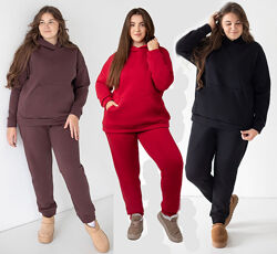 Теплий жіночий костюм Plus Size чудової якості