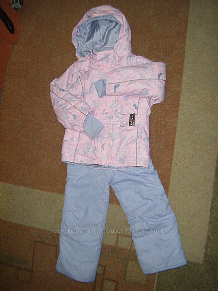 Термокостюм Glissade куртка  брюки утепленные на девочку 4-6 лет, рост 1