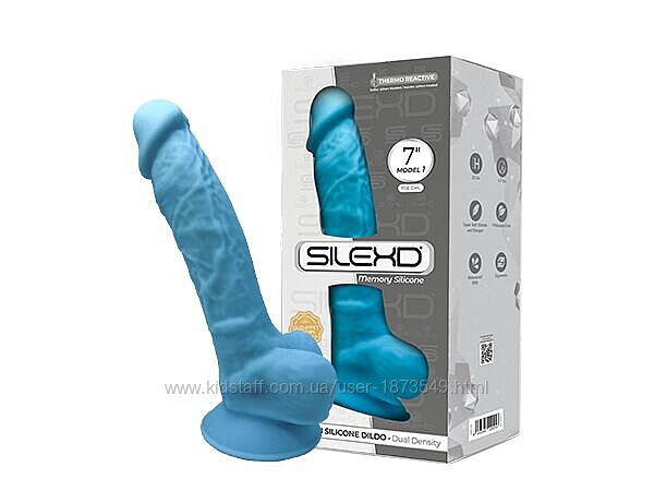 Фаллоимитатор, реальная кожа, гибкий, с мошонкой на присоске Silexd Johnny