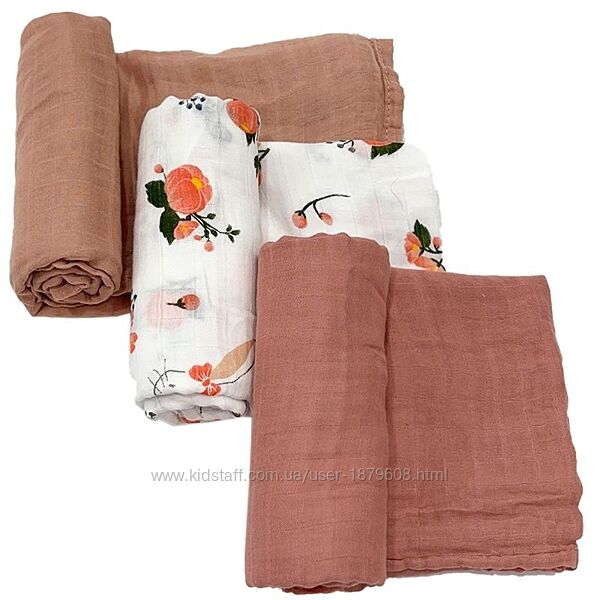 Набор пеленок Lovely Svi 3 шт ХL-110 x 115 см Зайчики