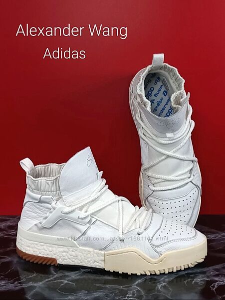 Кожаные кроссовки Alexander Wang x adidas Bball ´Triple White Оригина