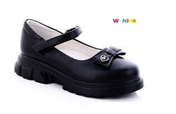 Модные черные туфли для девочек Niko 34р
