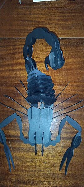 Скорпион металл 3D модель инсталляция скульптура отличный подарок 