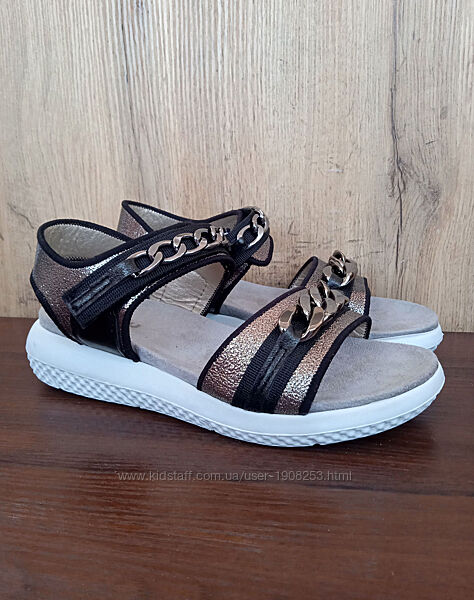 Зручні сандалі, жіночі босоніжки на платформі і липучках, на широку ногу 37