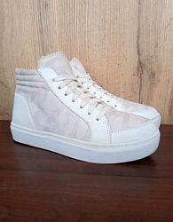 Нові білі кросівки, зручні дитячі кеди, демі хайтопи осінь весна, р. 36