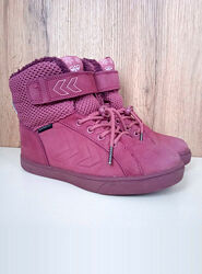 Натуральні дитячі черевики, теплі термо ботинки на мембрані, нубук, зима 36