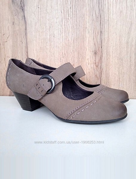 Нові німецькі шкіряні туфлі Medicus, коричневі жіночі човники мері джейн 39