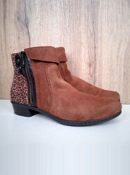 Німецькі демі ботильйони Rieker, жіночі напівчеревики коричневі черевики 40